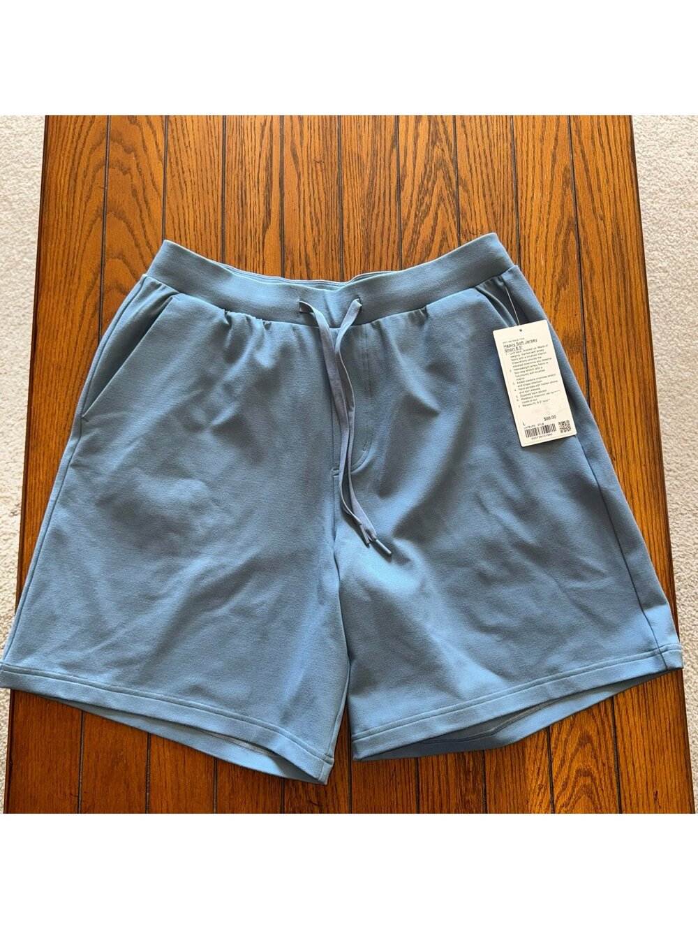 Lululemon Men’s Heavy Soft Jersey Short 8.5” Steel Blue Size Large NWT